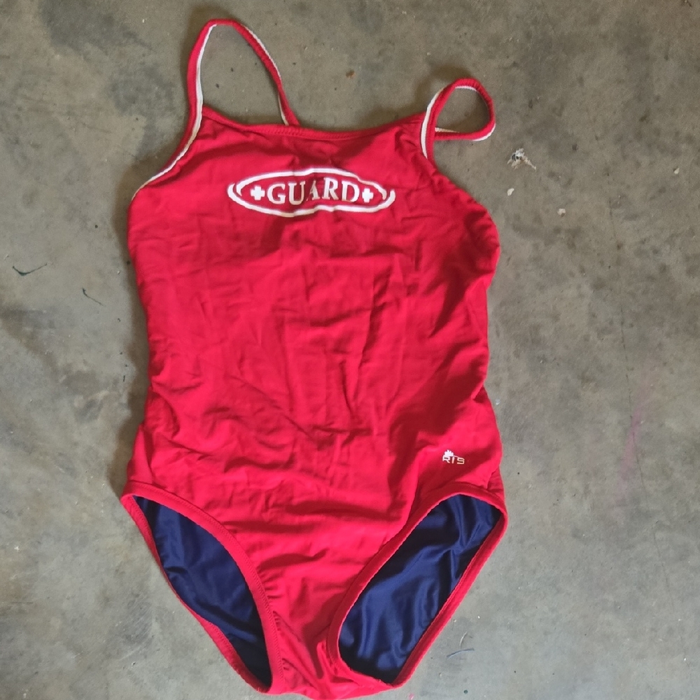 Guard Women's Red One Piece Swimsuit